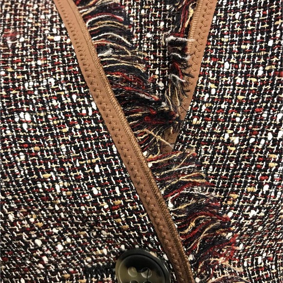 ESCADA Fringed Edges Tweed Dress Suit 34  36 - Picture 10 of 12